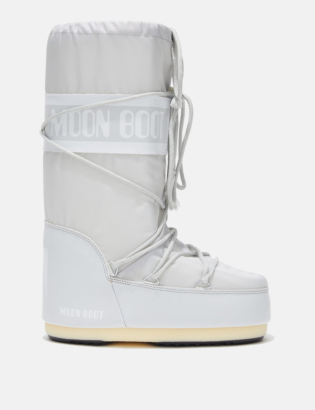 Moon Boot Icon Nylon H003 Glacier Grey, vista laterale