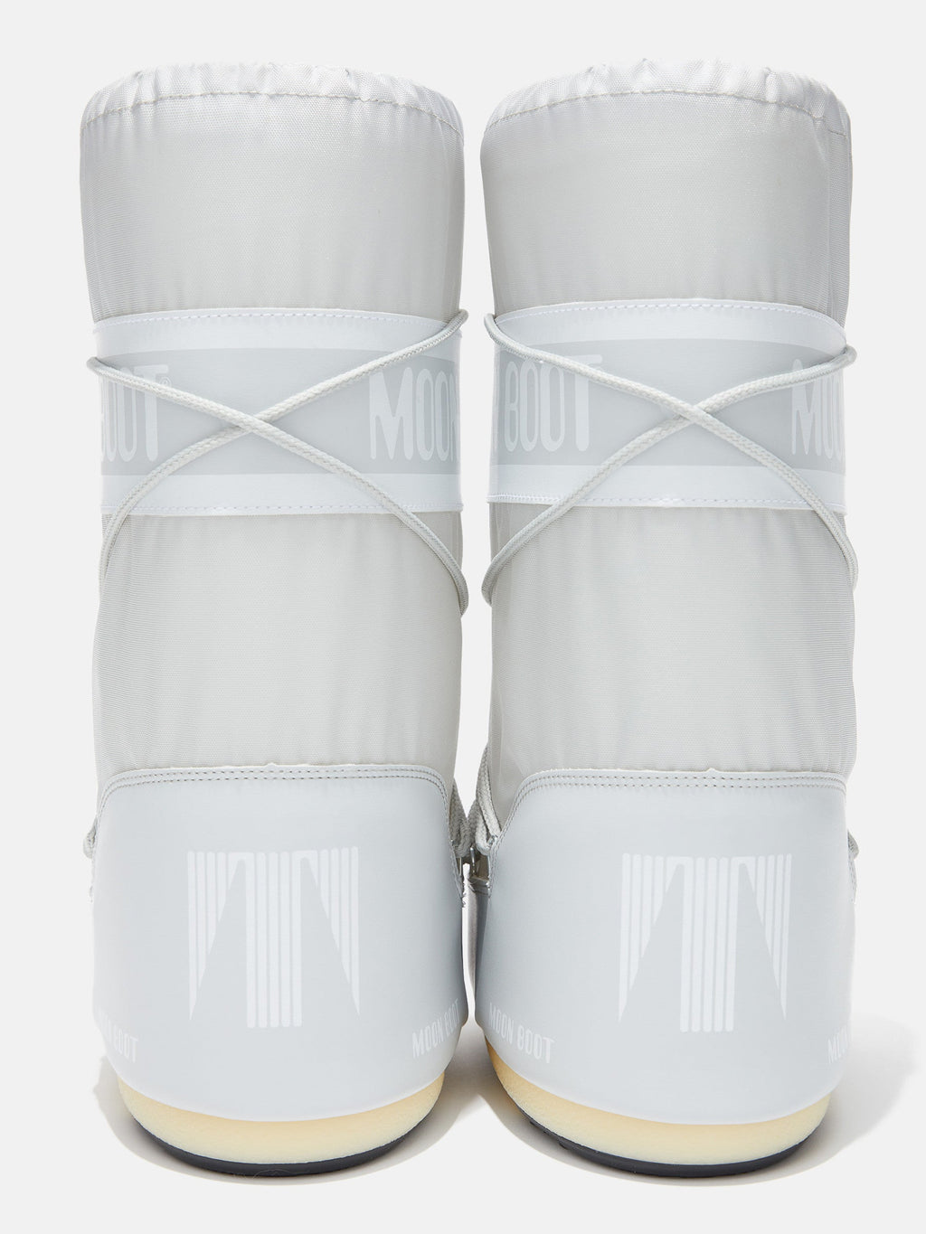 Moon Boot Icon Nylon H003 Glacier Grey, vista posteriore del paio